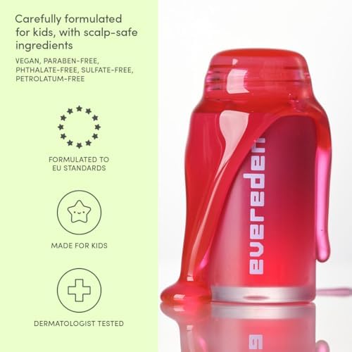Evereden Happy Kids Skin & Lips Routine – Multi-Vitamin Face Wash, Peach Cream & Ruby Red Lip Oil for 3+