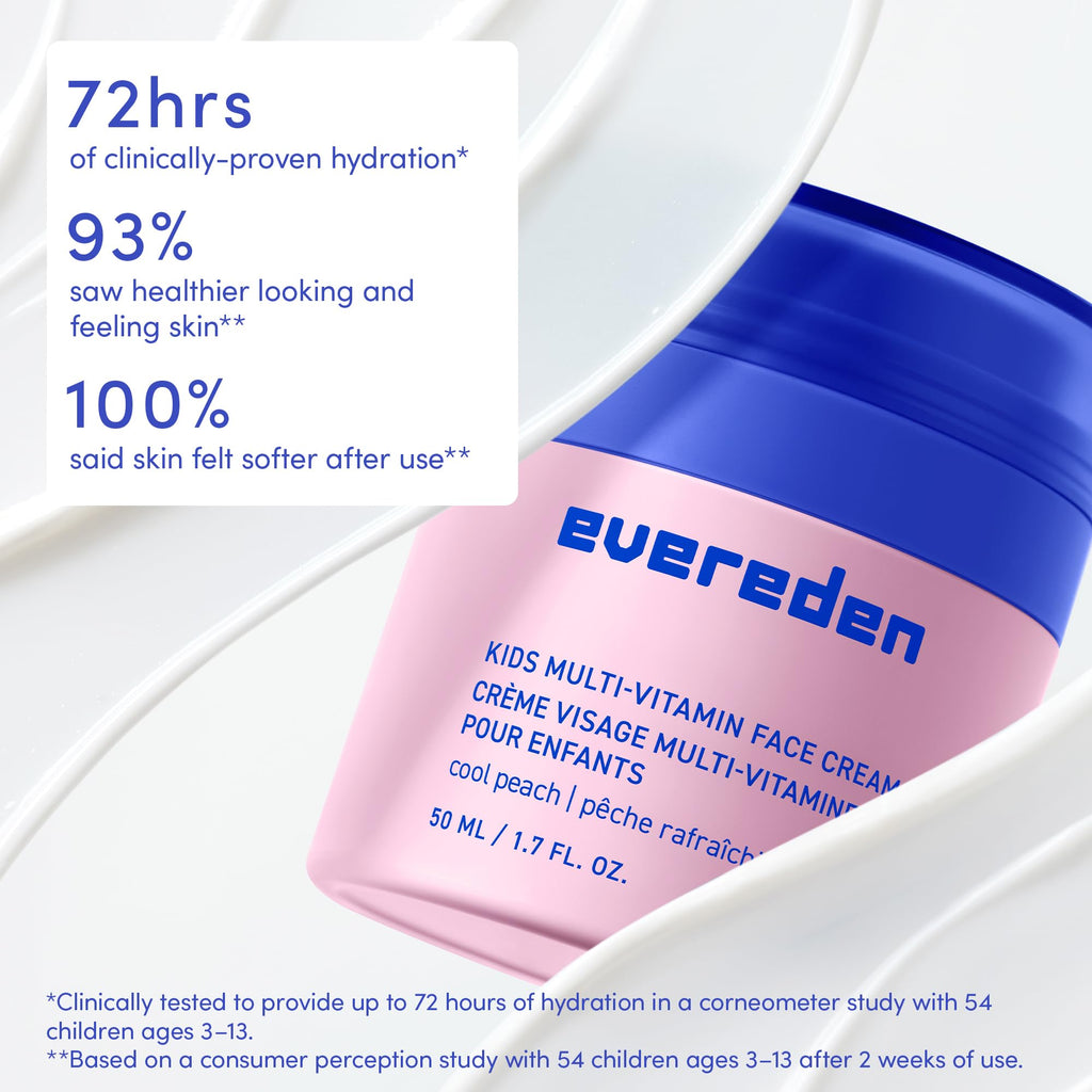 Evereden Kids Daily 1-2-3 Routine Bundle – Clean, Vegan Skincare for Kids with SPF 30 Mineral Sunscreen