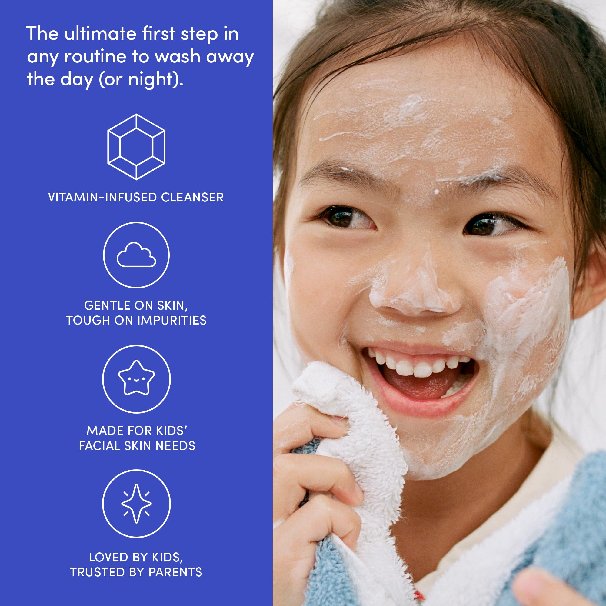 Evereden Kids Face Wash: Cool Peach – Gentle, Non-Toxic Multi-Vitamin Cleanser (Pack of 2) | 3.4 fl oz