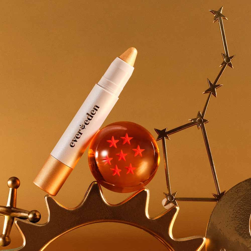 Evereden Kids Fantasy Face Crayon: Gold Shimmer | Non-Toxic, Vegan Makeup for Face, Eyes & Lips