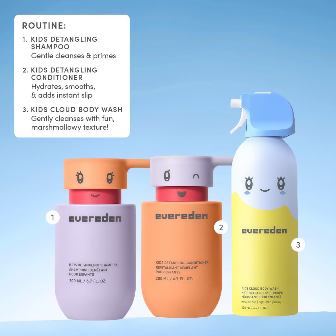 Evereden Kids Foam Soap – Cloud Body Wash (Juicy Citrus & Coconut Splash) | Gentle, Playful Bath Time