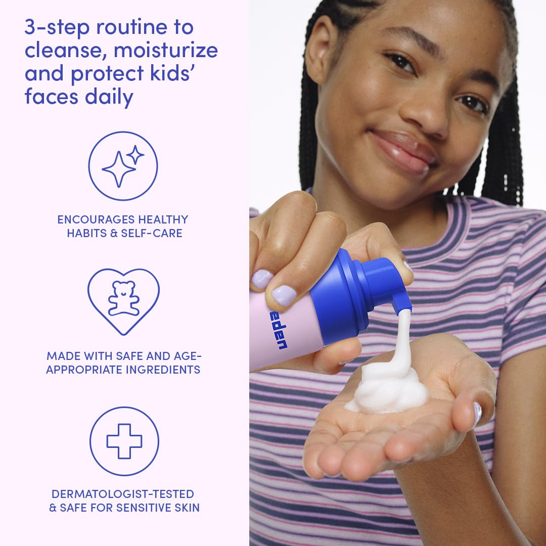 Evereden Kids Daily 1-2-3 Routine Bundle – Clean, Vegan Skincare for Kids with SPF 30 Mineral Sunscreen