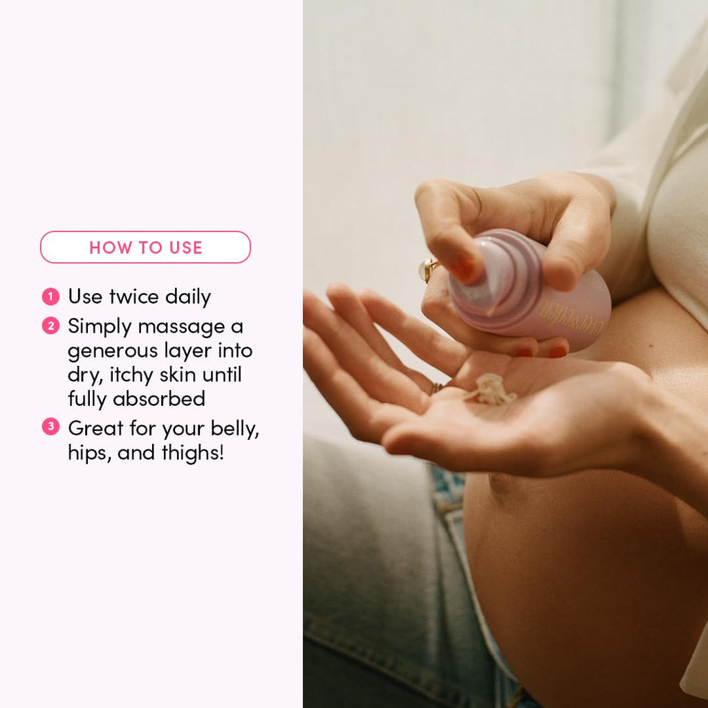 Evereden Nourishing Stretch Mark Cream (4 oz) – Clean, Vegan Pregnancy & Postpartum Moisturizer