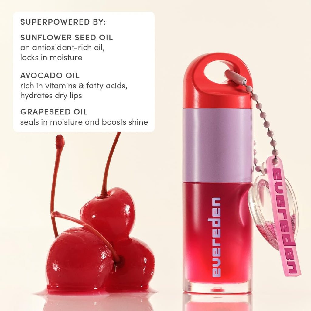 Evereden Kids Tinted Lip Gloss Gift Set – Ruby Red & Sakura Pink