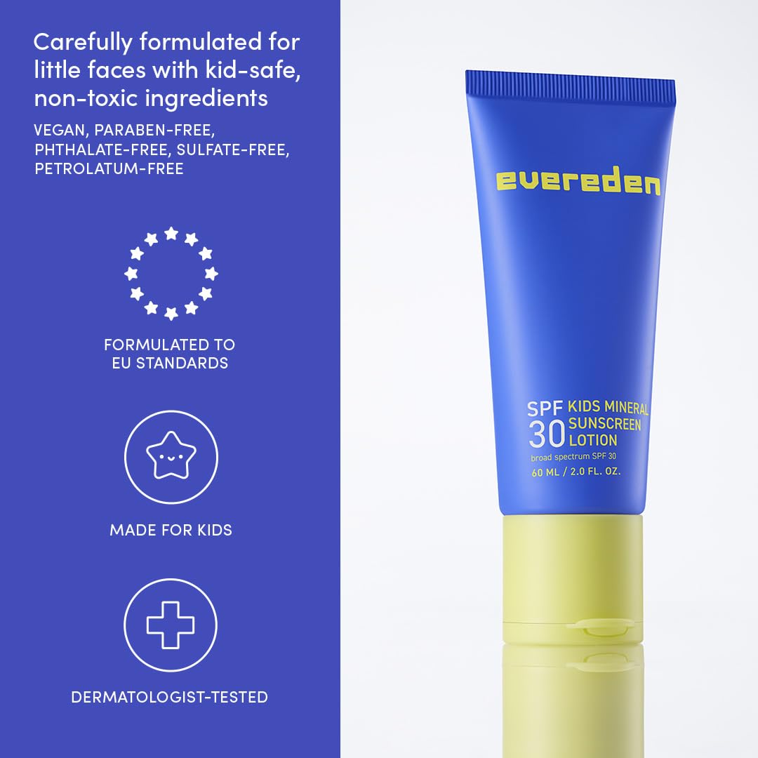 Evereden Kids Daily 1-2-3 Routine Bundle | Clean Vegan Skincare for Tweens + SPF 30 Melon