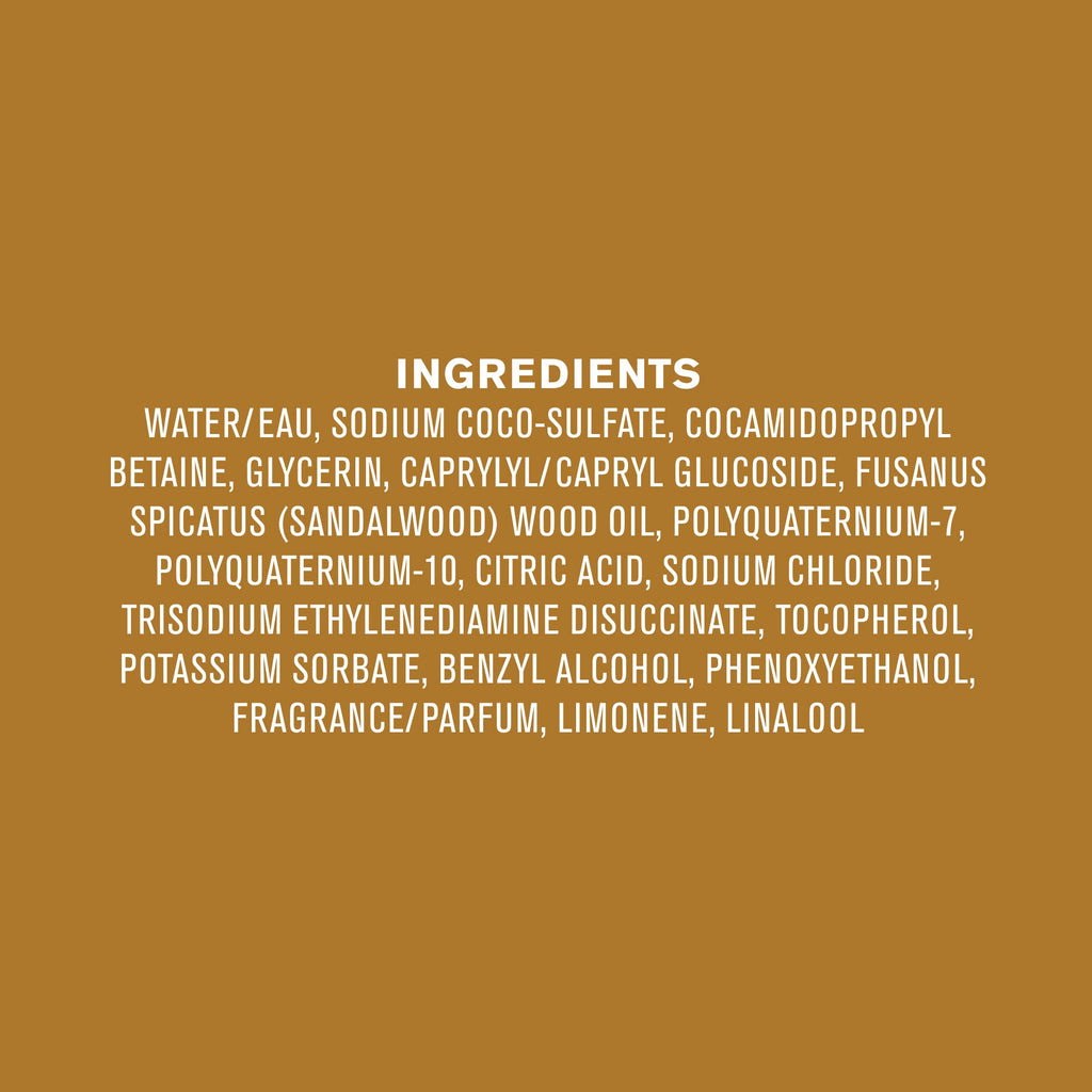 Every Man Jack Amber + Sandalwood Body Wash Refill Starter Pouch – 2-36oz – Paraben Free, Phthalate Free, Dye Free