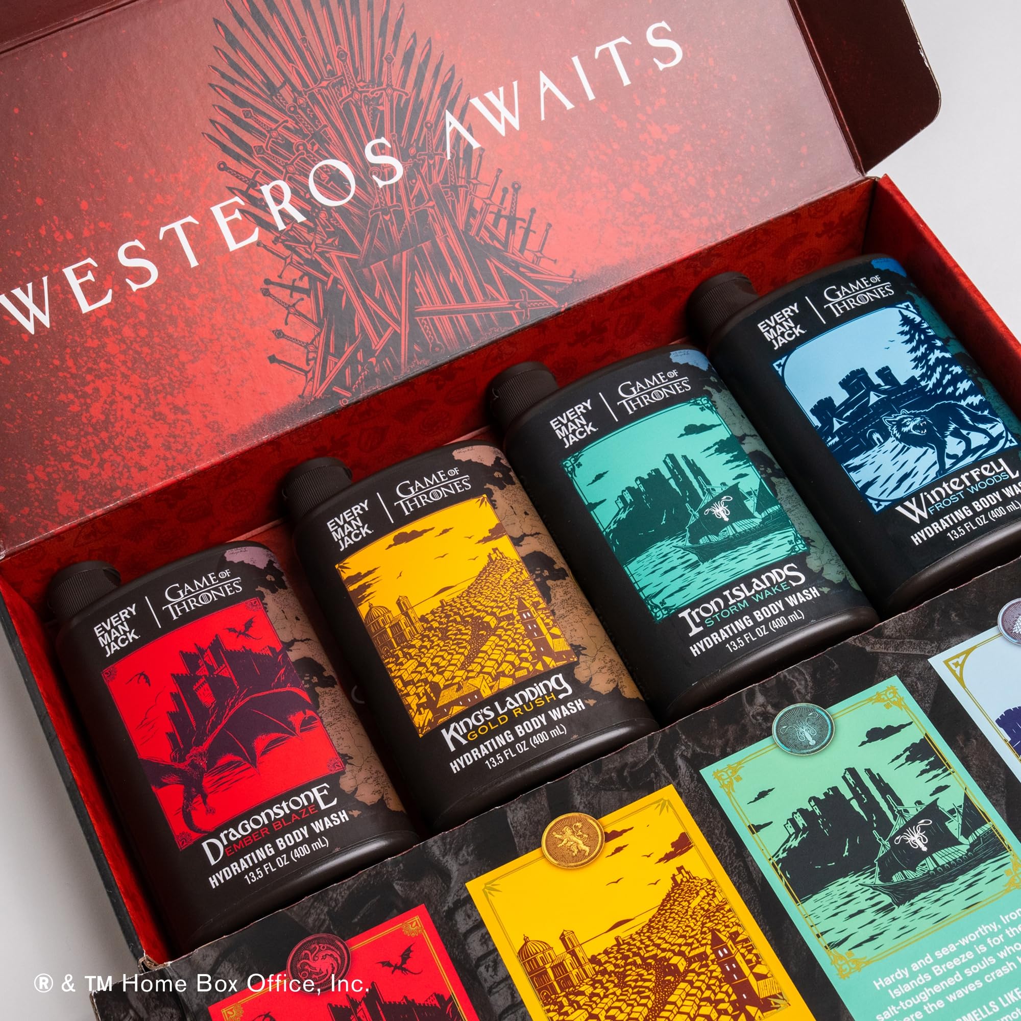 Every Man Jack Game of Thrones Body Wash Gift Set — 4 Westeros-Inspired Scents