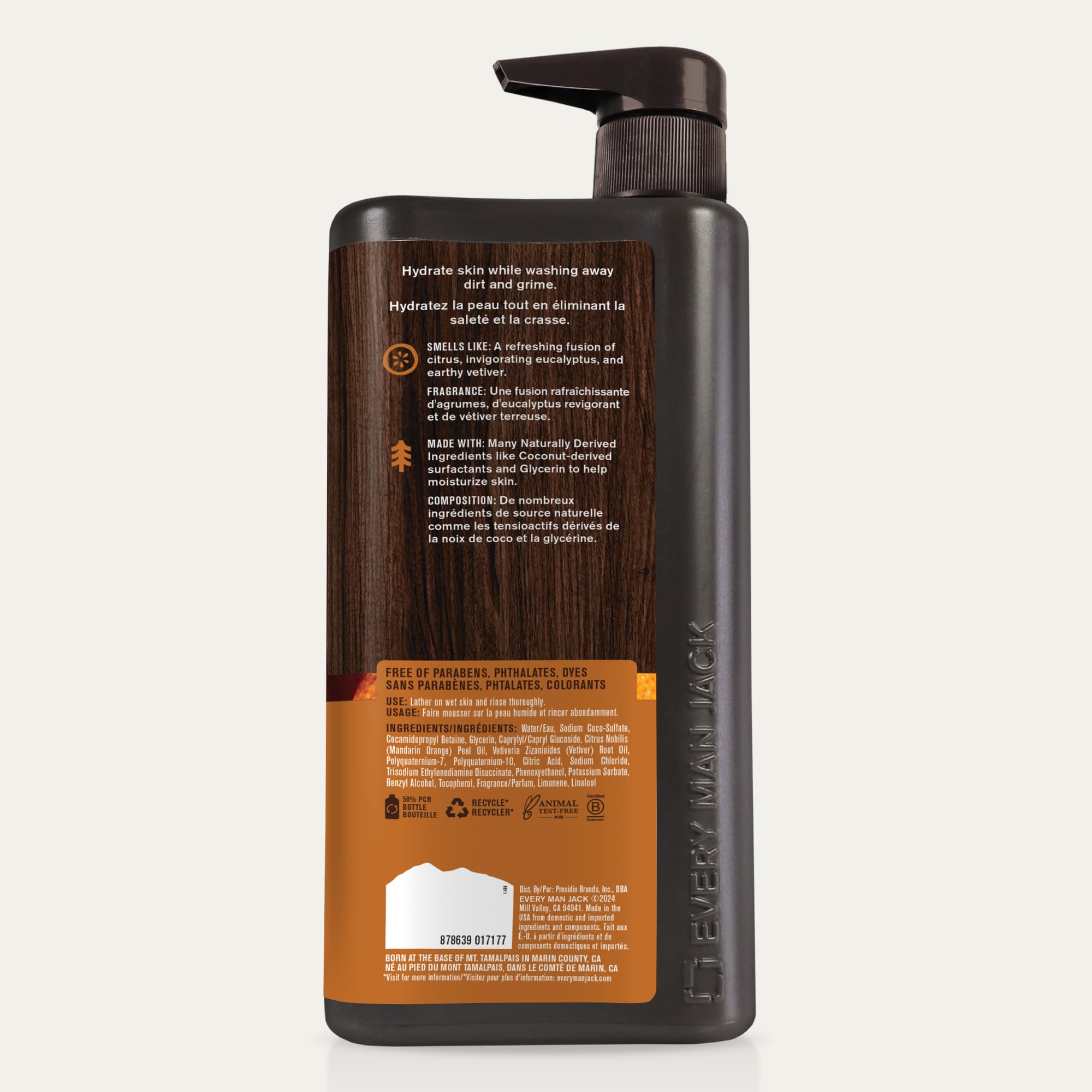 Every Man Jack Nourishing Citrus Eucalyptus Body Wash – 24 Fl Oz (2 Pack) | For All Skin Types