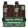 Every Man Jack Nourishing Pacific Cypress Body Wash for All Skin Types | Coconut & Glycerin Hydration | 24oz 2 Bottles