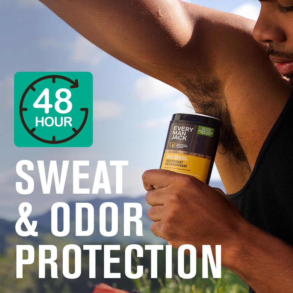 Every Man Jack Sea Minerals + Citron Antiperspirant Deodorant – 2-Pack, 48-Hour Defense