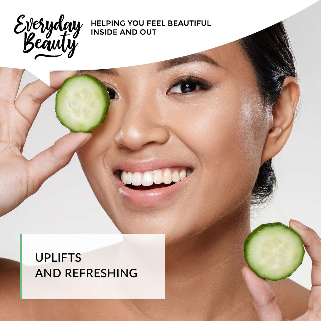 Everyday Beauty Cucumber Hydrosol Bulk - 32 oz All Natural Hydrating Spray for Face & Hair