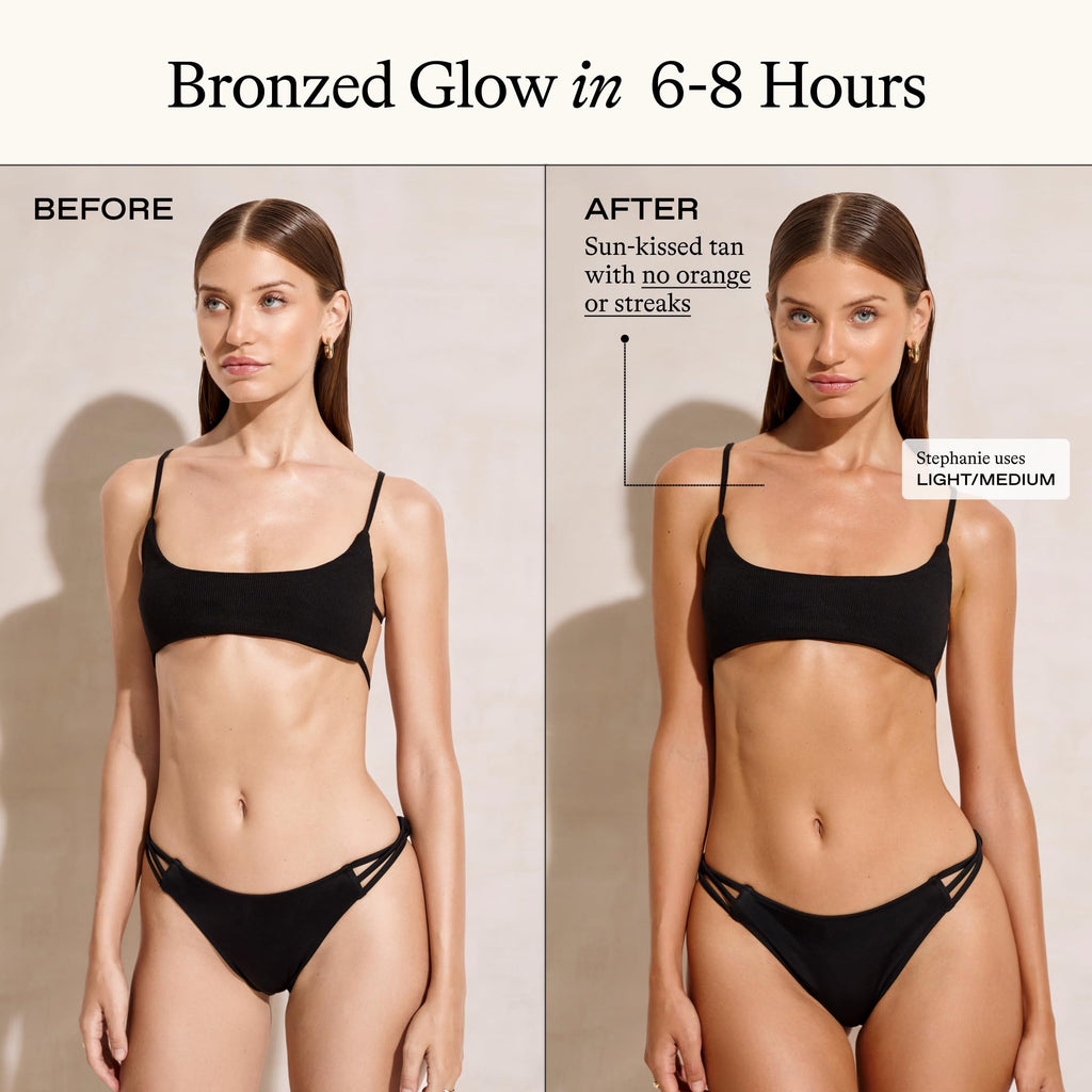 Everyday Humans Sun Bronzed Gradual Self Tanner Lotion – Australian Made with Peptides, 6.8 oz