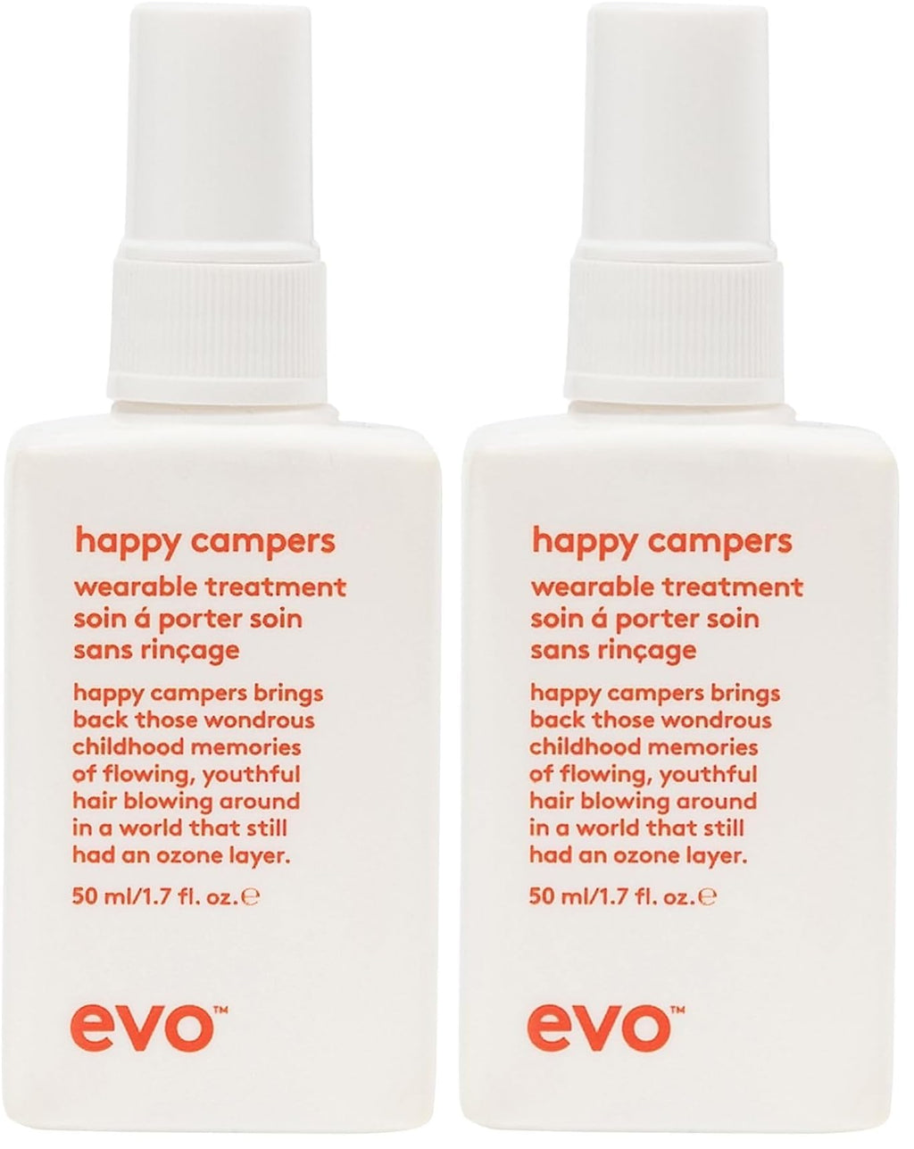 EVO Happy Campers Wearable Treatment – Daily Hair Strength, Frizz Control & UV Protection (2 x 50ml)