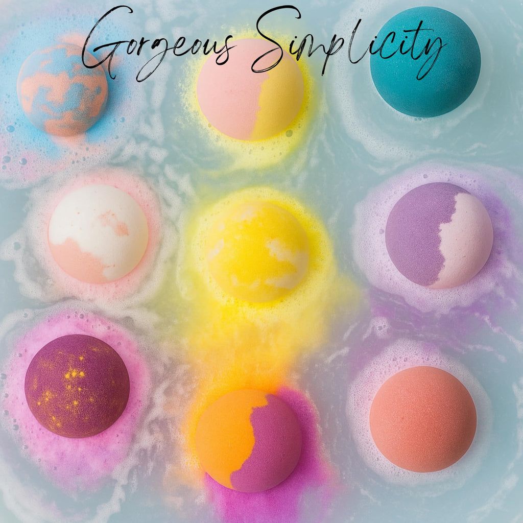 EvolutionUSA Refresh Bath Bombs - 24 Mini Organic Bath Bombs Set for Women and Kids