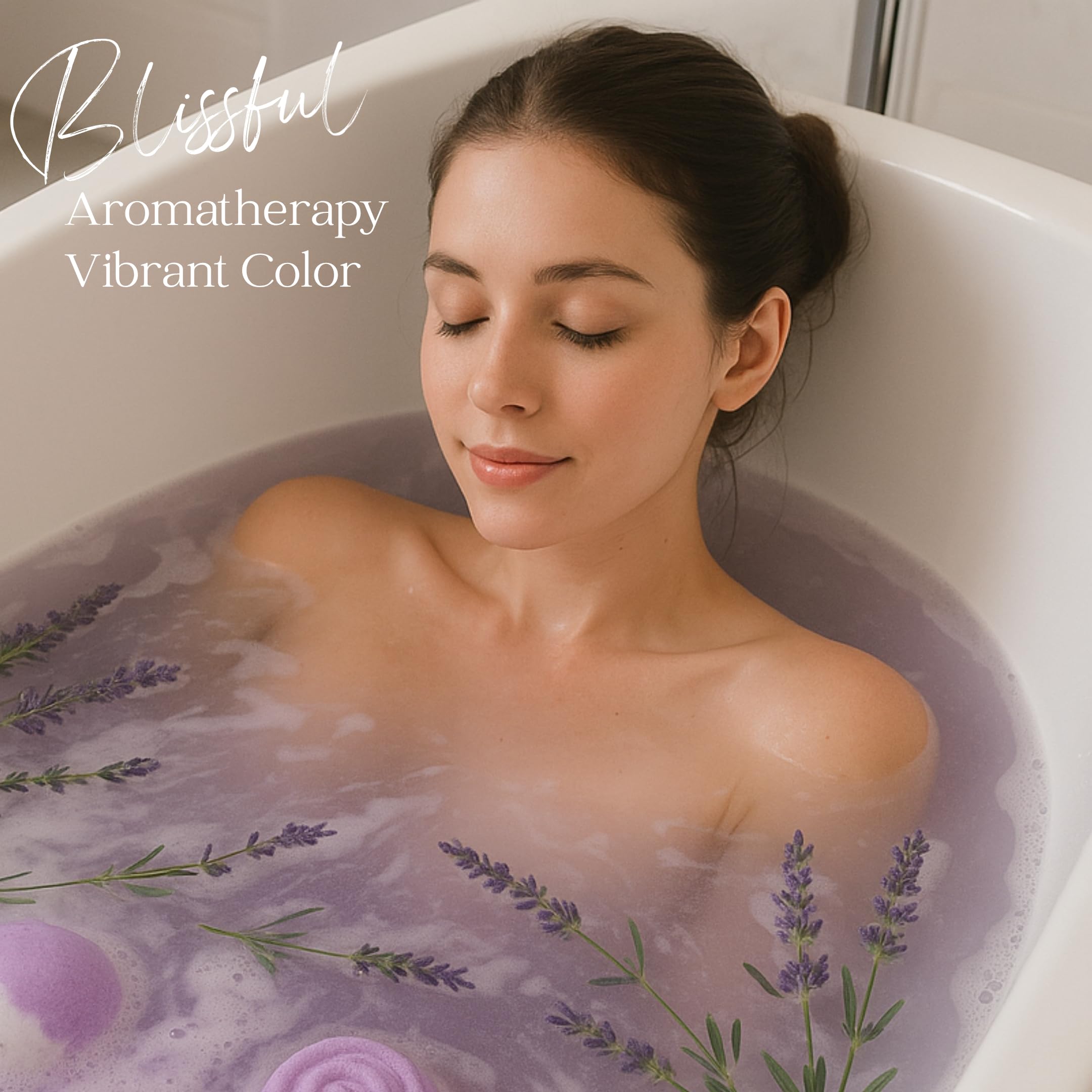 EvolutionUSA Lavender Dreams Bath Bombs for Women – 12 Organic Lavender Bath Bombs Gift Set