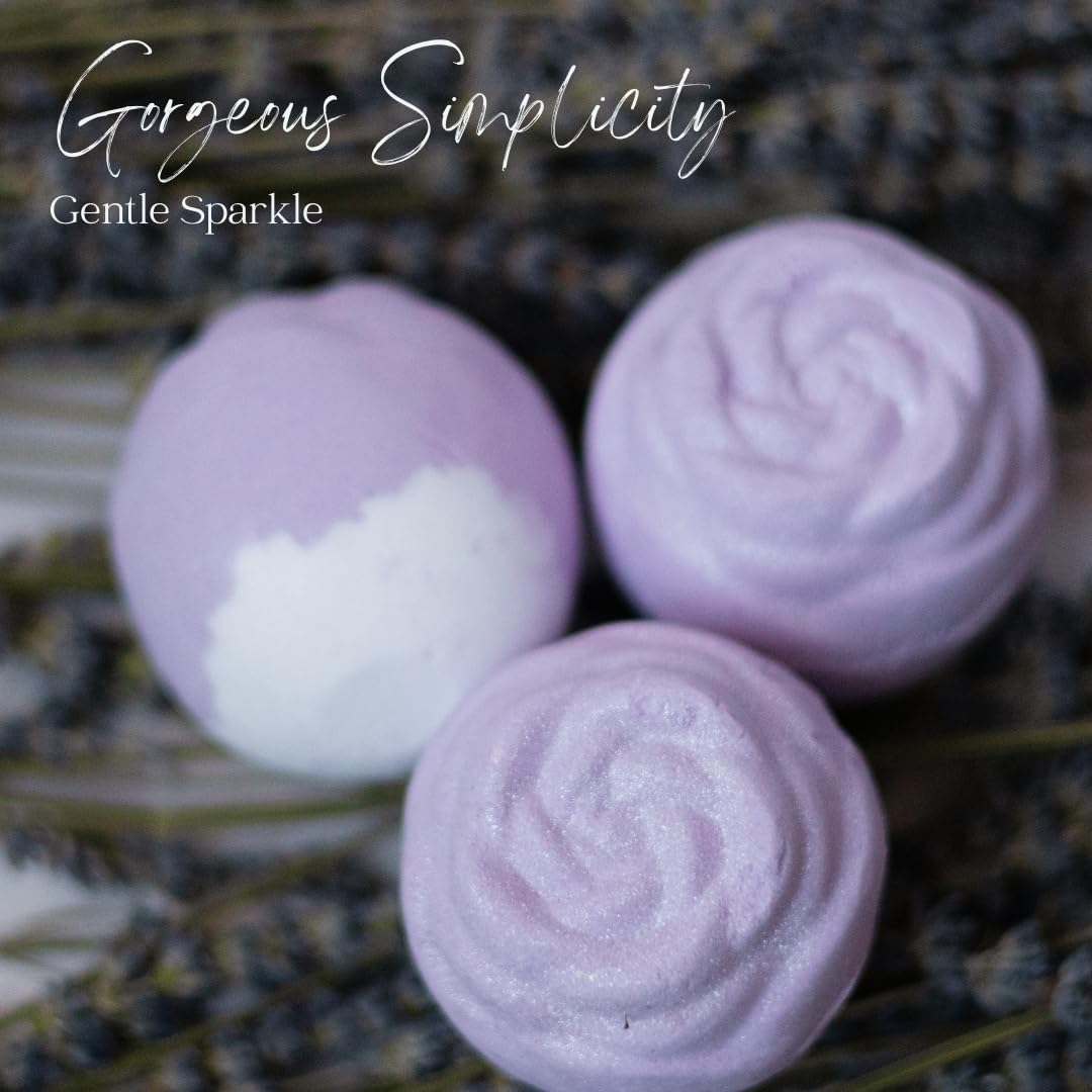 EvolutionUSA Lavender Dreams Bath Bombs for Women – 12 Organic Lavender Bath Bombs Gift Set