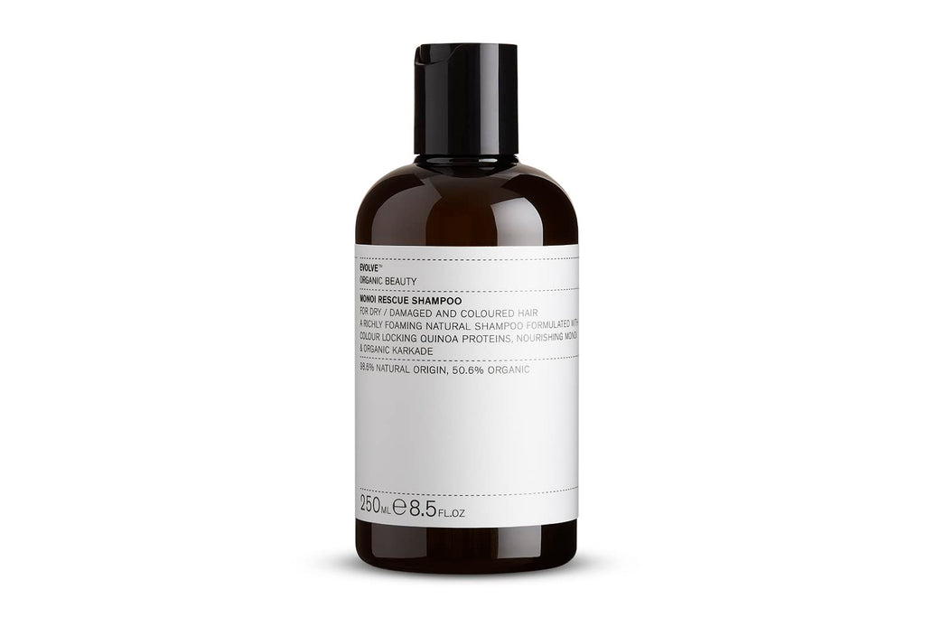 Evolve Organic Beauty Natural Monoi Rescue Shampoo | Small Batch Vegan Clean Beauty