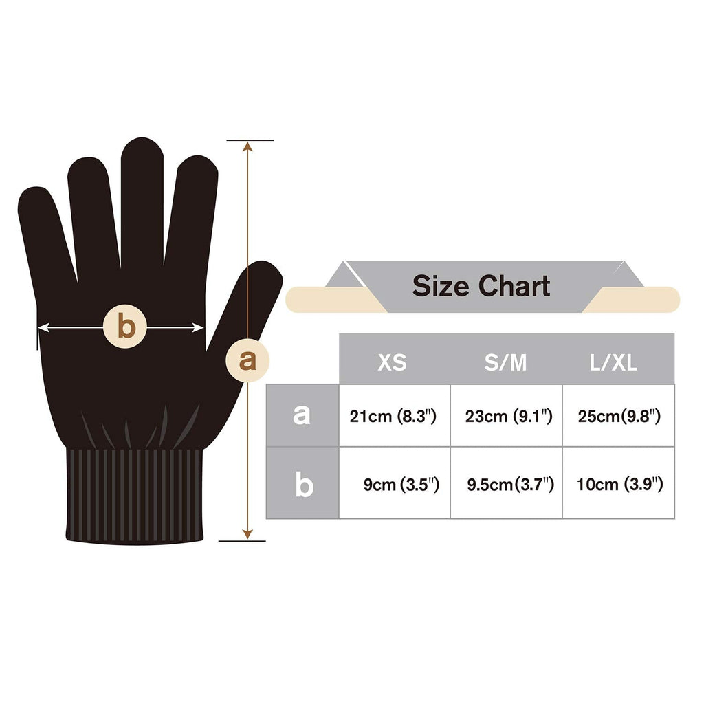Evridwear Unisex Moisturizing Cotton Gloves with Touchscreen Tips - 6 Pairs, S/M, Beige