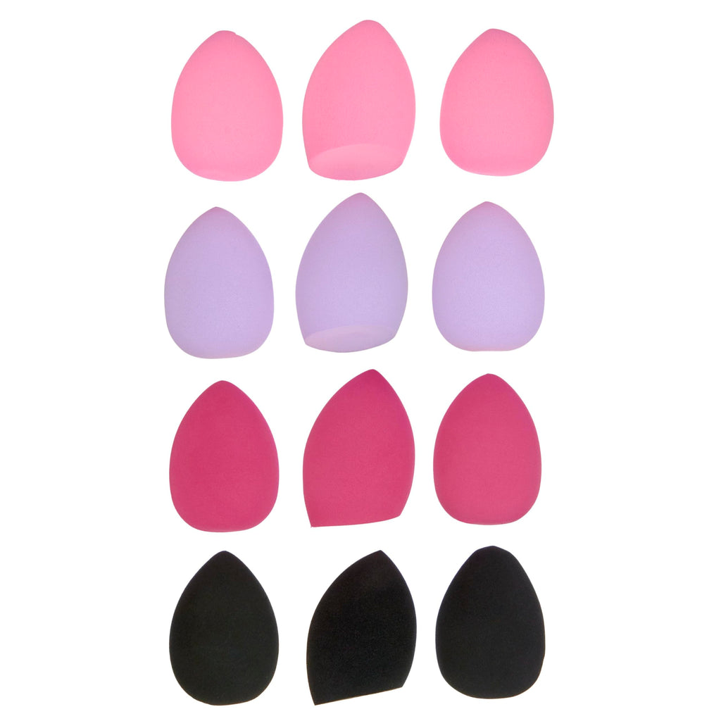 EXPRESSIONS 12pc Beauty Sponge Value Pack – Assorted Blenders