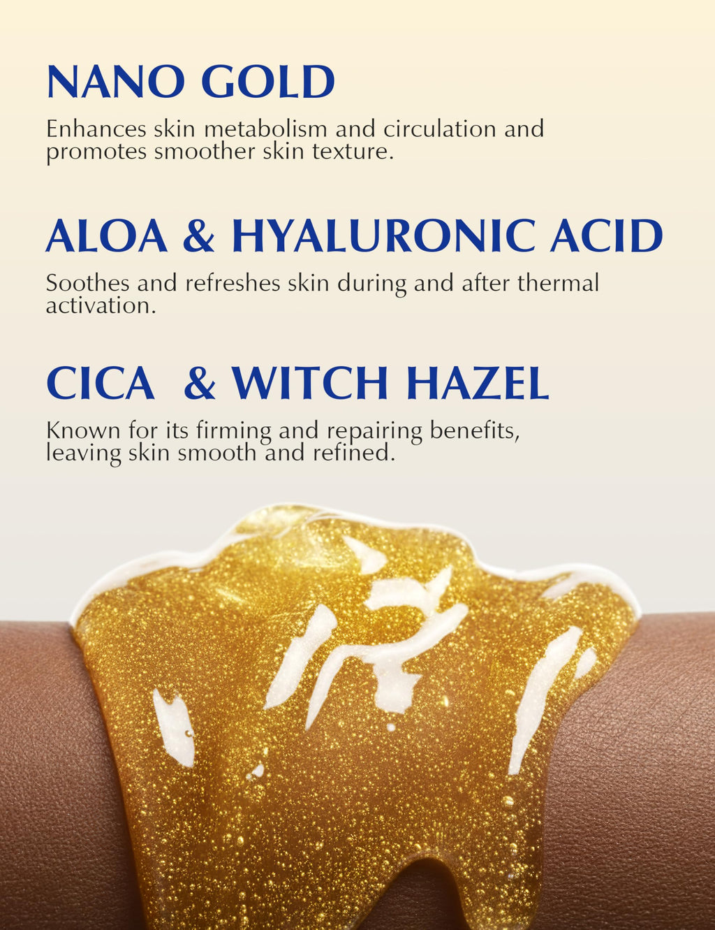 EXPRESSIONS WELLNESS Gold Gel for Body – Skin Tightening, Cellulite Support, 200g