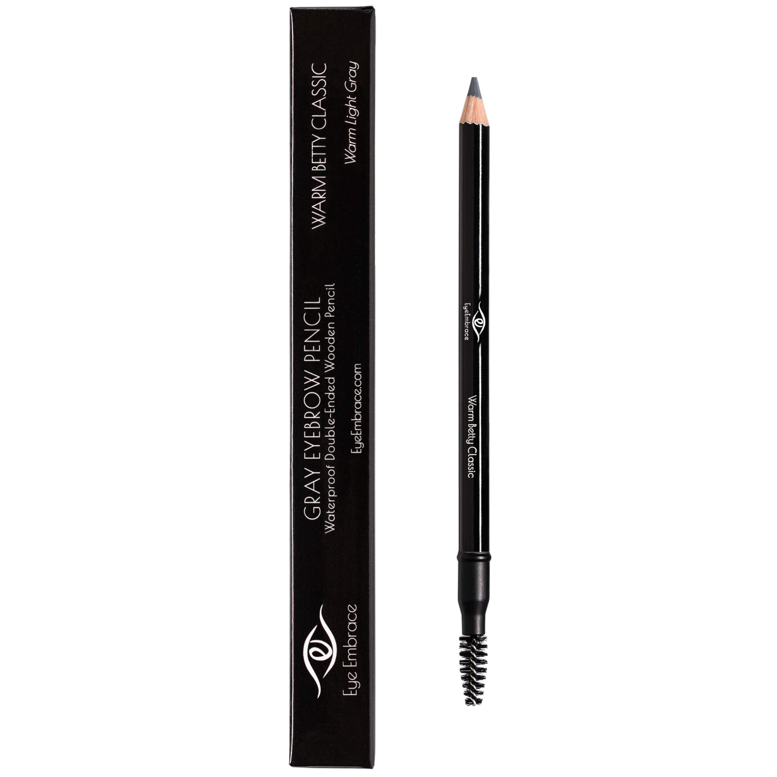 Eye Embrace Warm Betty Classic Eyebrow Pencil — Waterproof, Double-Ended with Sharpener & Spoolie (Cruelty-Free)