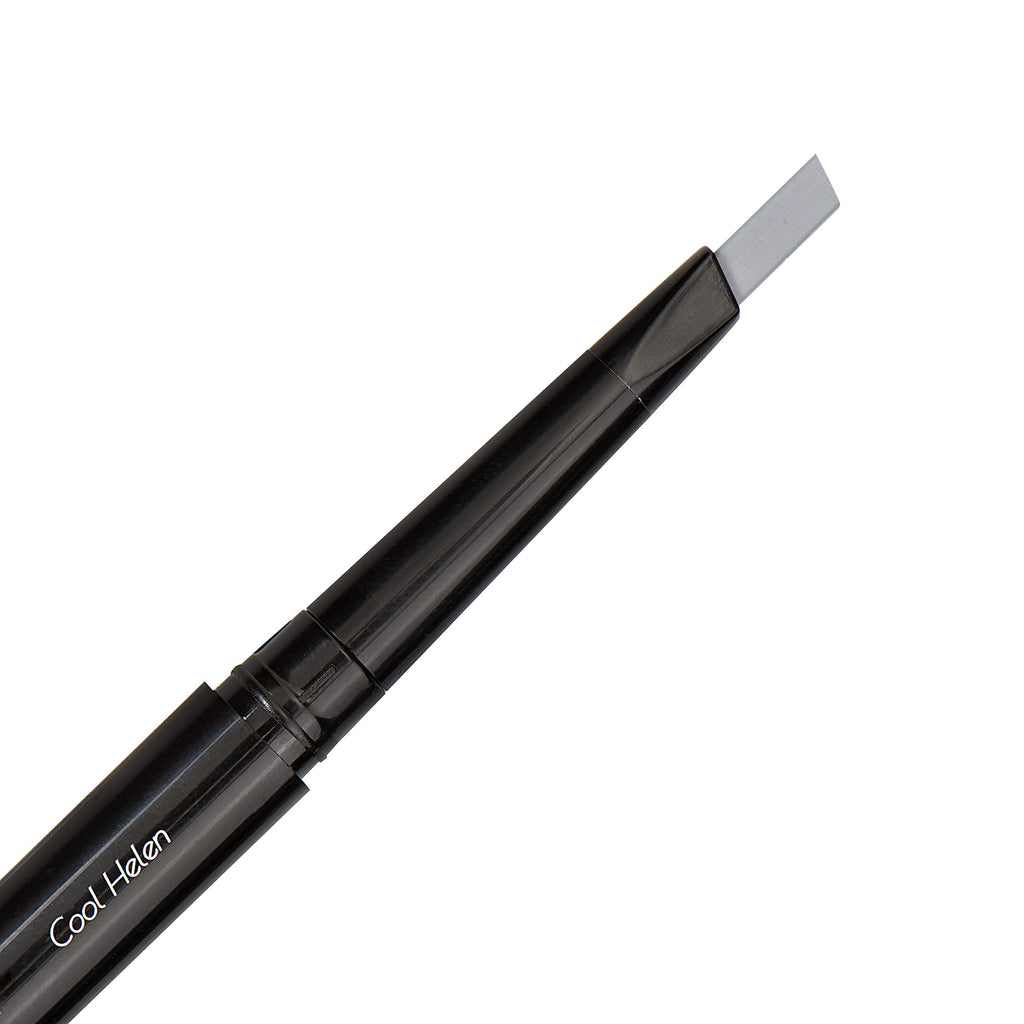 Eye Embrace Cool Helen: Light Gray Eyebrow Pencil – Waterproof, Double-Ended Automatic Angled Tip & Spoolie, Cruelty-Free