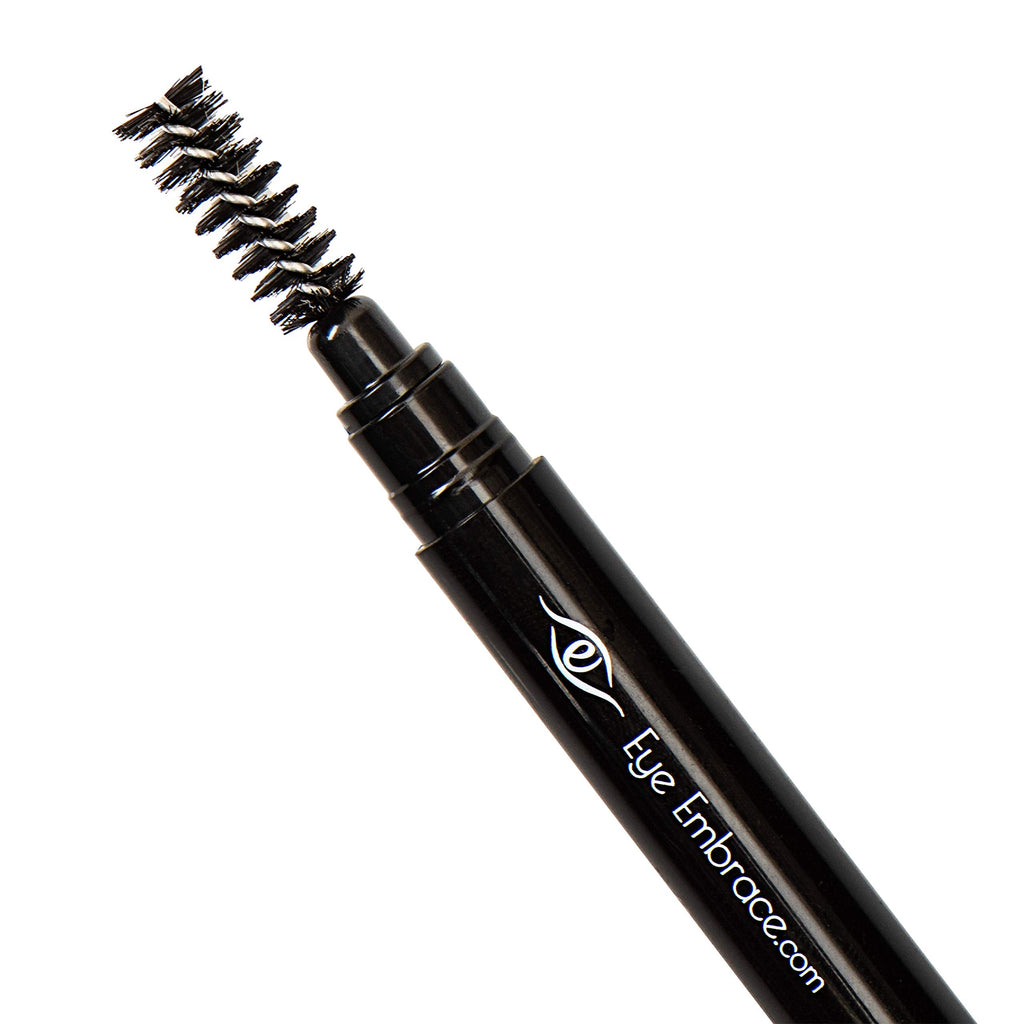 Eye Embrace Cool Helen: Light Gray Eyebrow Pencil – Waterproof, Double-Ended Automatic Angled Tip & Spoolie, Cruelty-Free