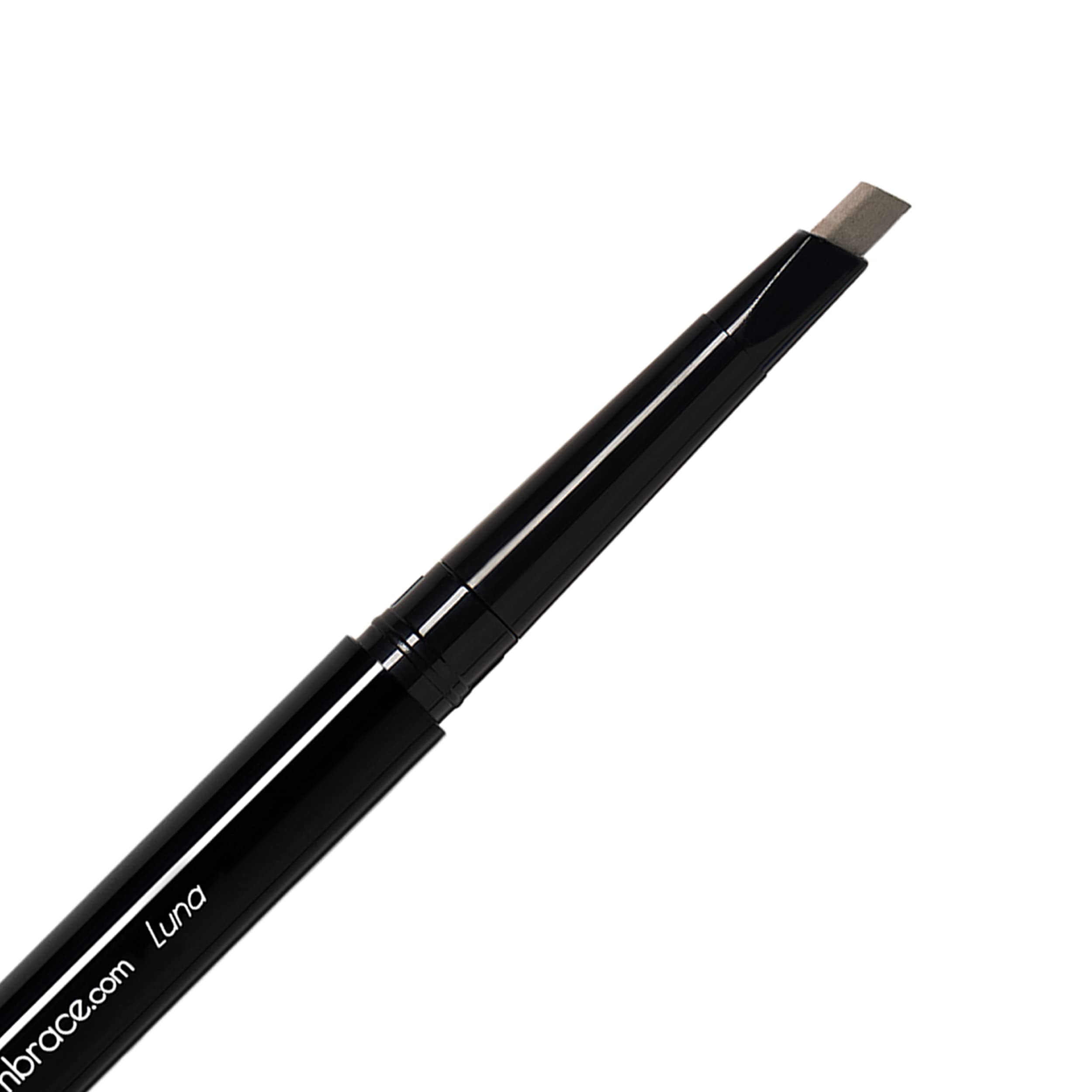 Eye Embrace Luna Eyebrow Pencil – Light Brown-Gray, Waterproof, Double-Ended Angled Tip