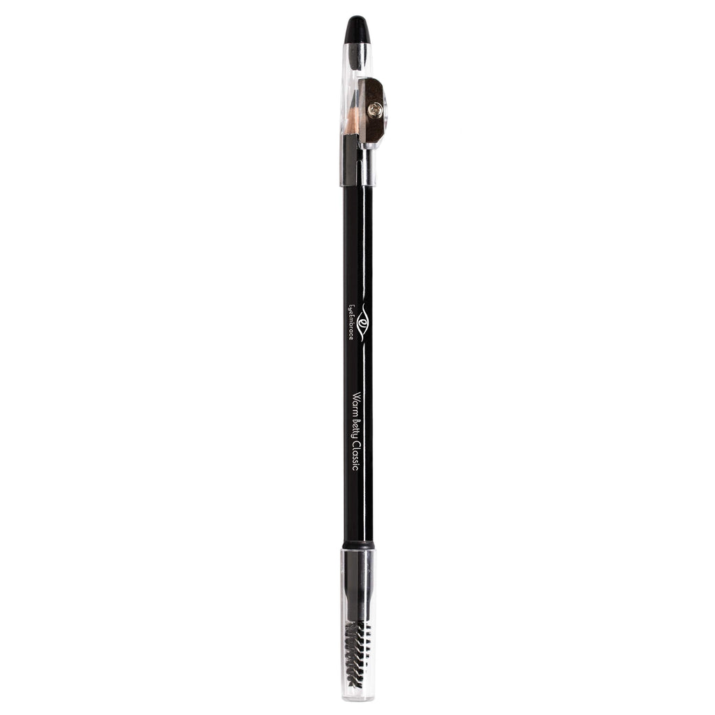 Eye Embrace Warm Betty Classic Eyebrow Pencil — Waterproof, Double-Ended with Sharpener & Spoolie (Cruelty-Free)
