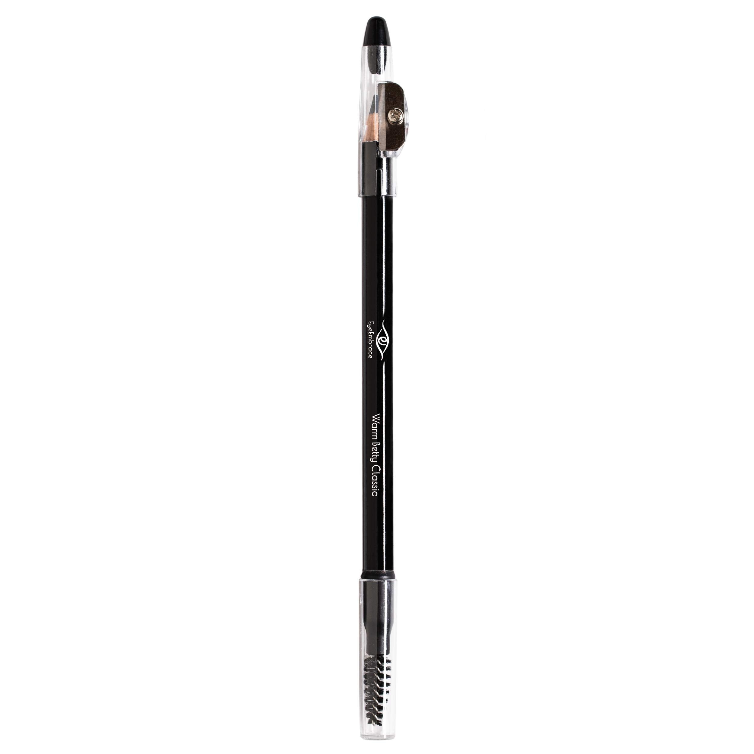 Eye Embrace Warm Betty Classic Eyebrow Pencil — Waterproof, Double-Ended with Sharpener & Spoolie (Cruelty-Free)