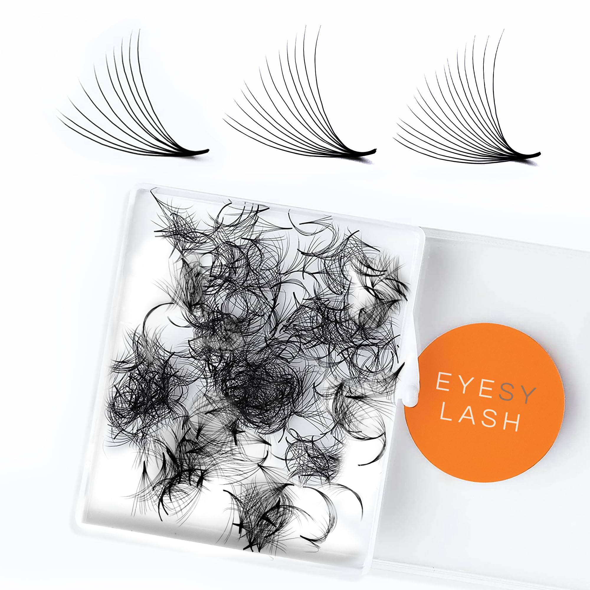 Eyesy Lash 500 Promade Fans – Volume Premade Fans with Pointy Base (10D 0.07, D11mm) – Eyesy Lash