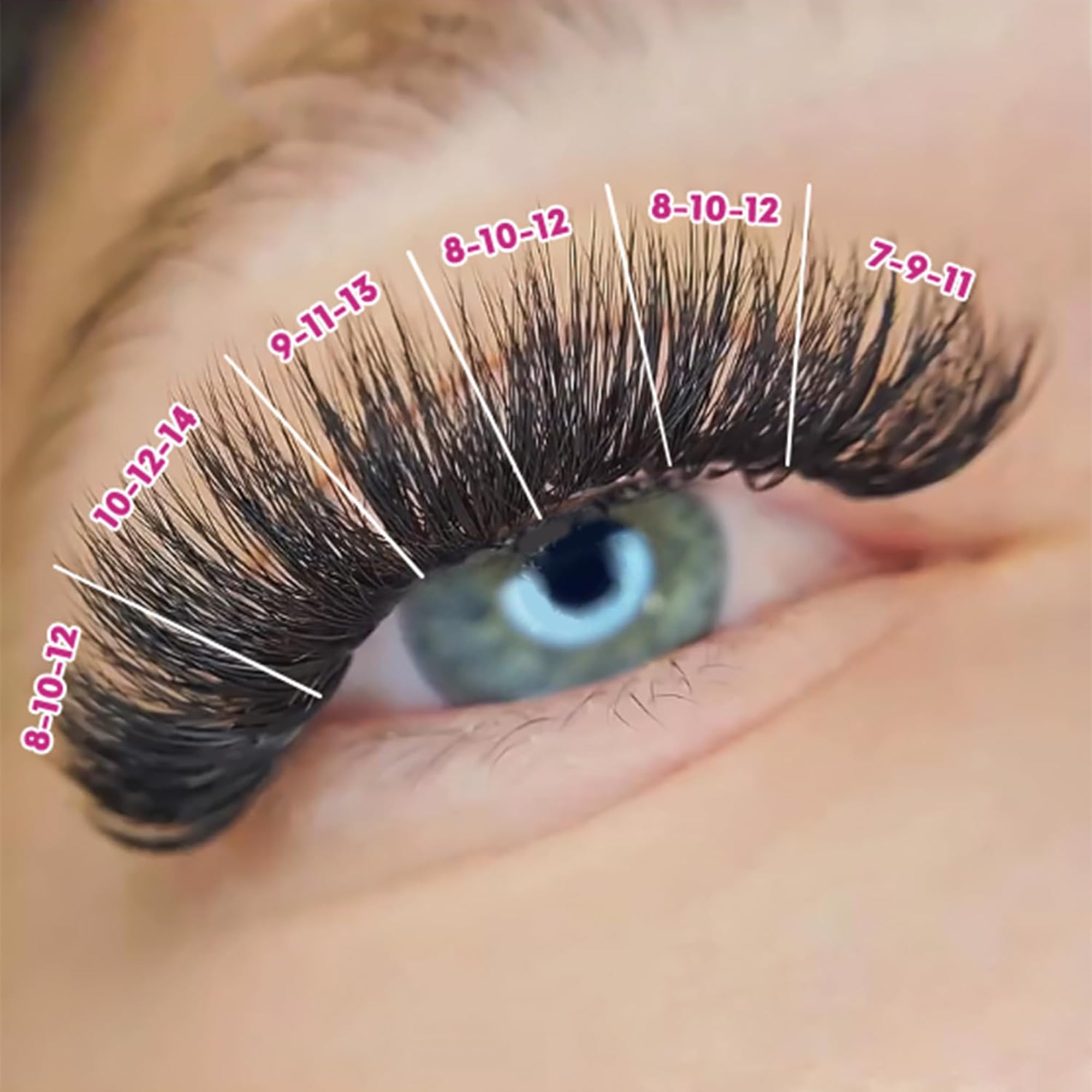 Eyesy Lash 5D Camellia Promade Fans – 0.07, CC Curl, 9–11–13mm, Natural Premade Lash Fans for Textured Volume