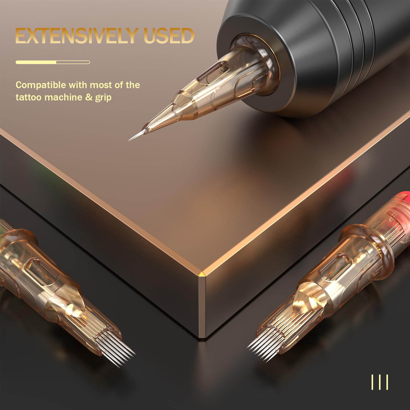EZTAT2 EZ Tattoo Cartridge Needles - 20Pcs #12 (14RL) V SELECT Rotary Cartridges for Precise Liner