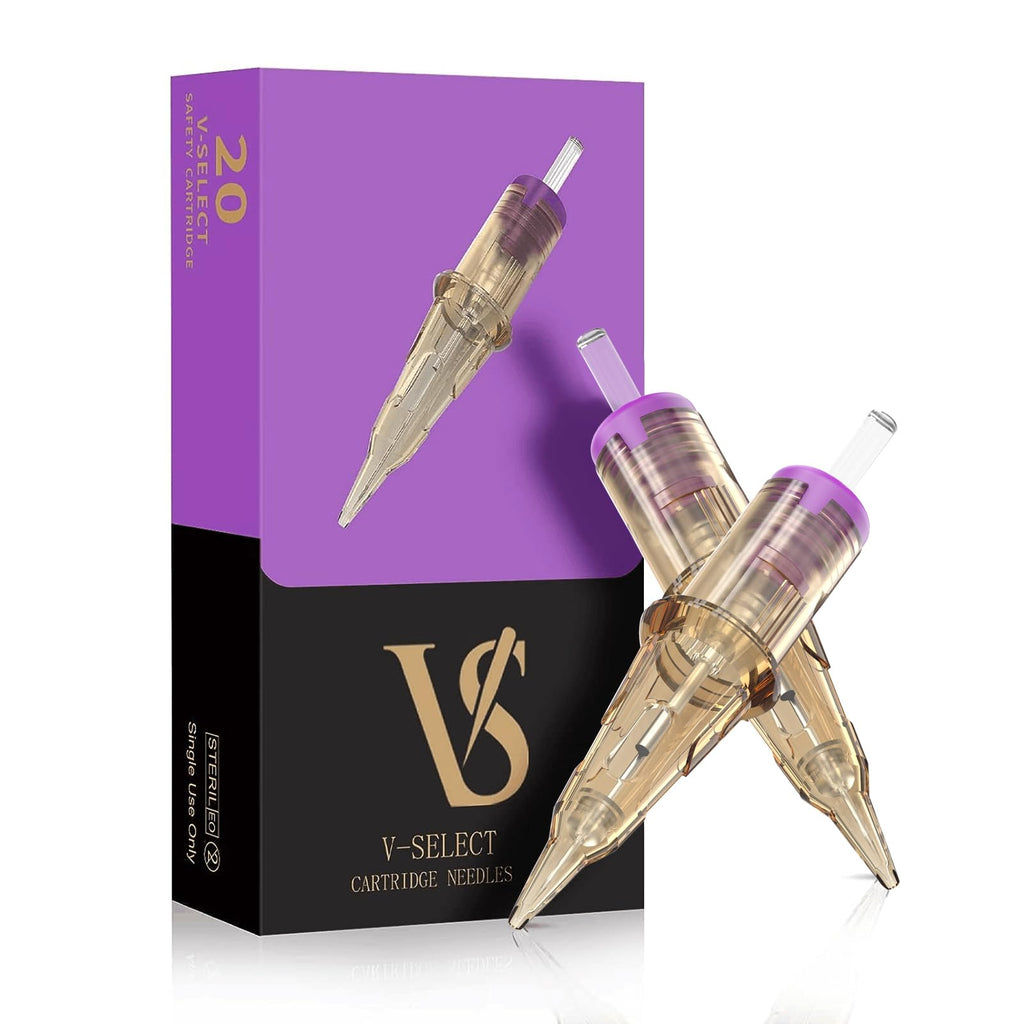 EZ Tattoo Cartridge Needles – 20Pcs #04 (1RL) V SELECT for Permanent Makeup & SMP | EZTAT2