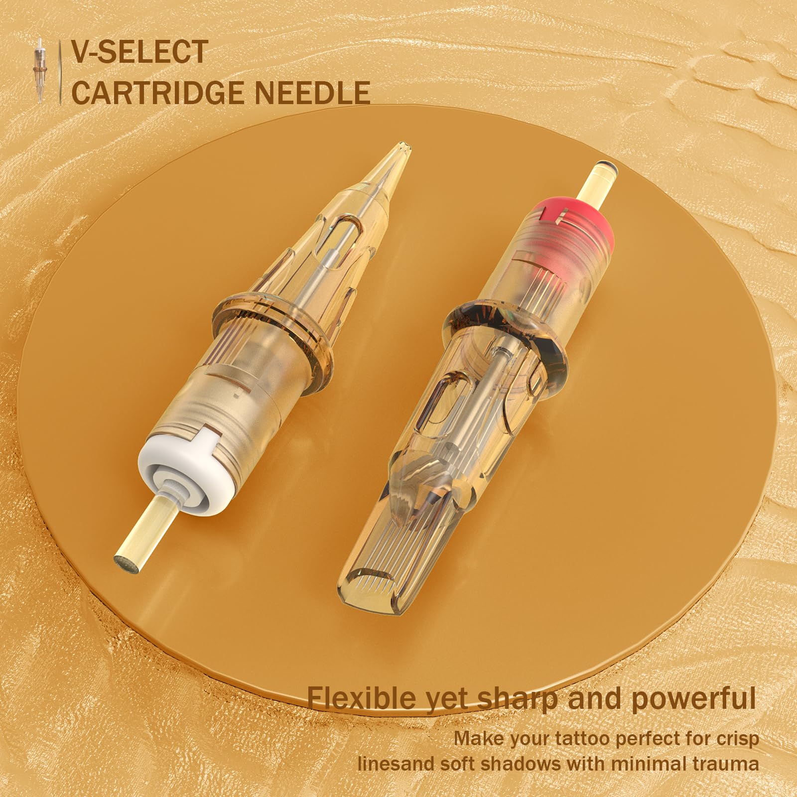 EZ Tattoo Cartridge Needles 20Pcs #12 (1RL) V-Select – Precision Cartridges for Rotary Machines