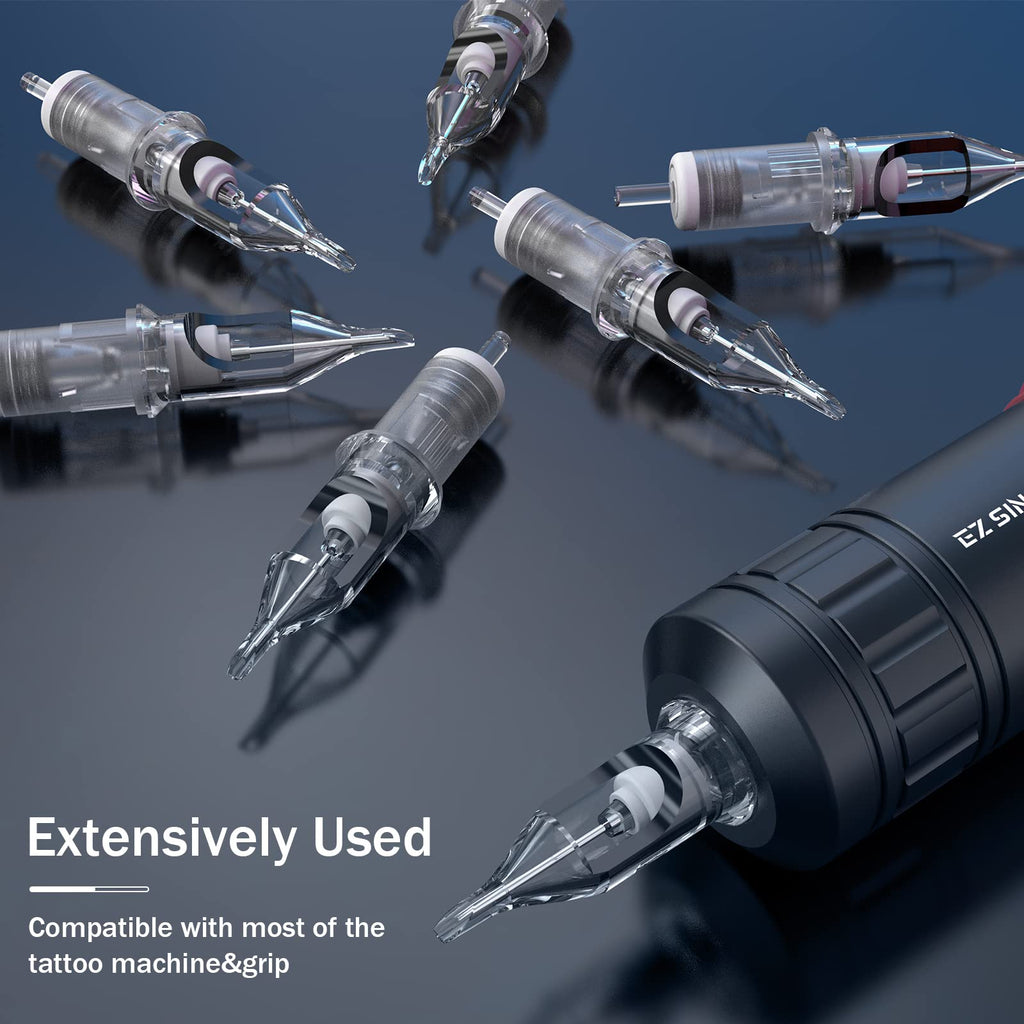 EZTAT2 Revolution 20Pcs #10 Bugpin Magnum Disposable Tattoo Needle Cartridges for Rotary Machines
