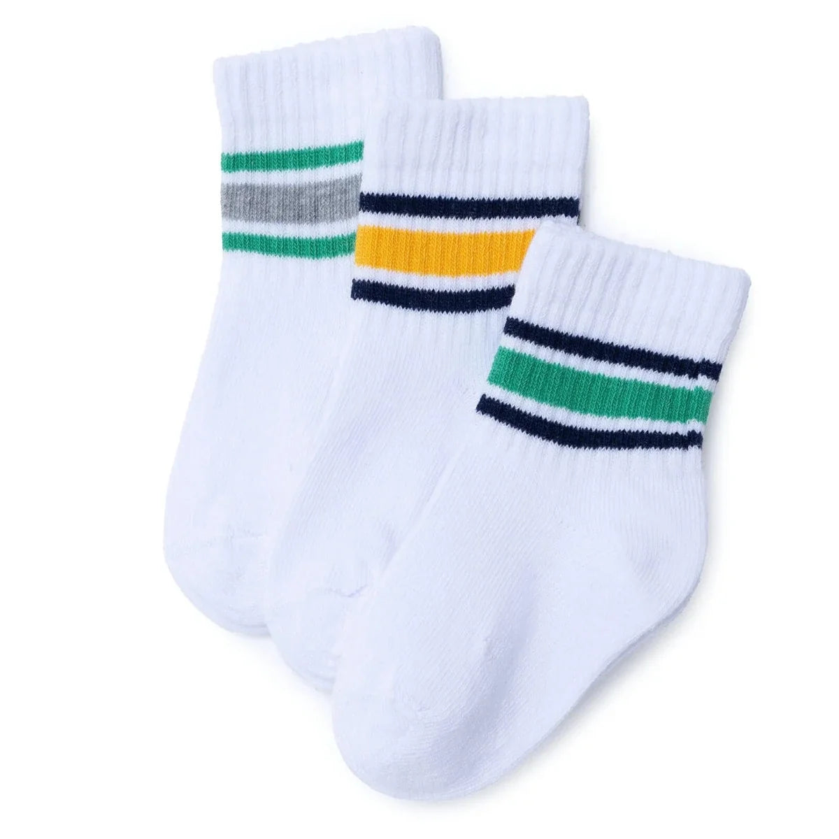 HelloBaby Striped 3 Pack Ankle Baby Socks (Newborn to 4-5 Years)