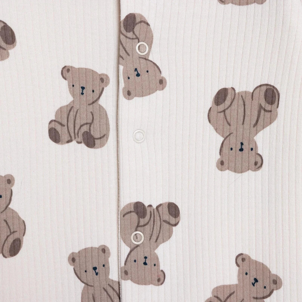 HelloBaby Bear Print Long Sleeve Footed Baby Sleepsuit (Newborn to 6-9 Months)