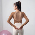 Autumn And Winter Long-sleeve Fitness Wear With Chest Pads