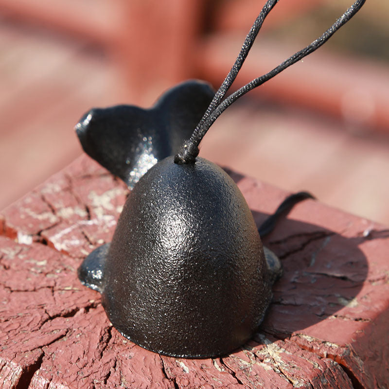 Retro Metal Whale Ancient Scenic Area Balcony Outdoor Courtyard Temple Blessing Pendant Bell