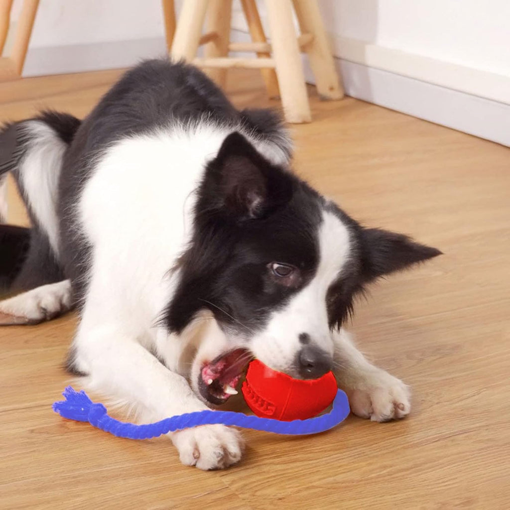Interactive Dog Toys Crate Training For Puppies Puzzle Dispenser With Rope Reduce Stress Anxiety Dog Food Dispenser Toys Durable Dog For Aggressive Chewers