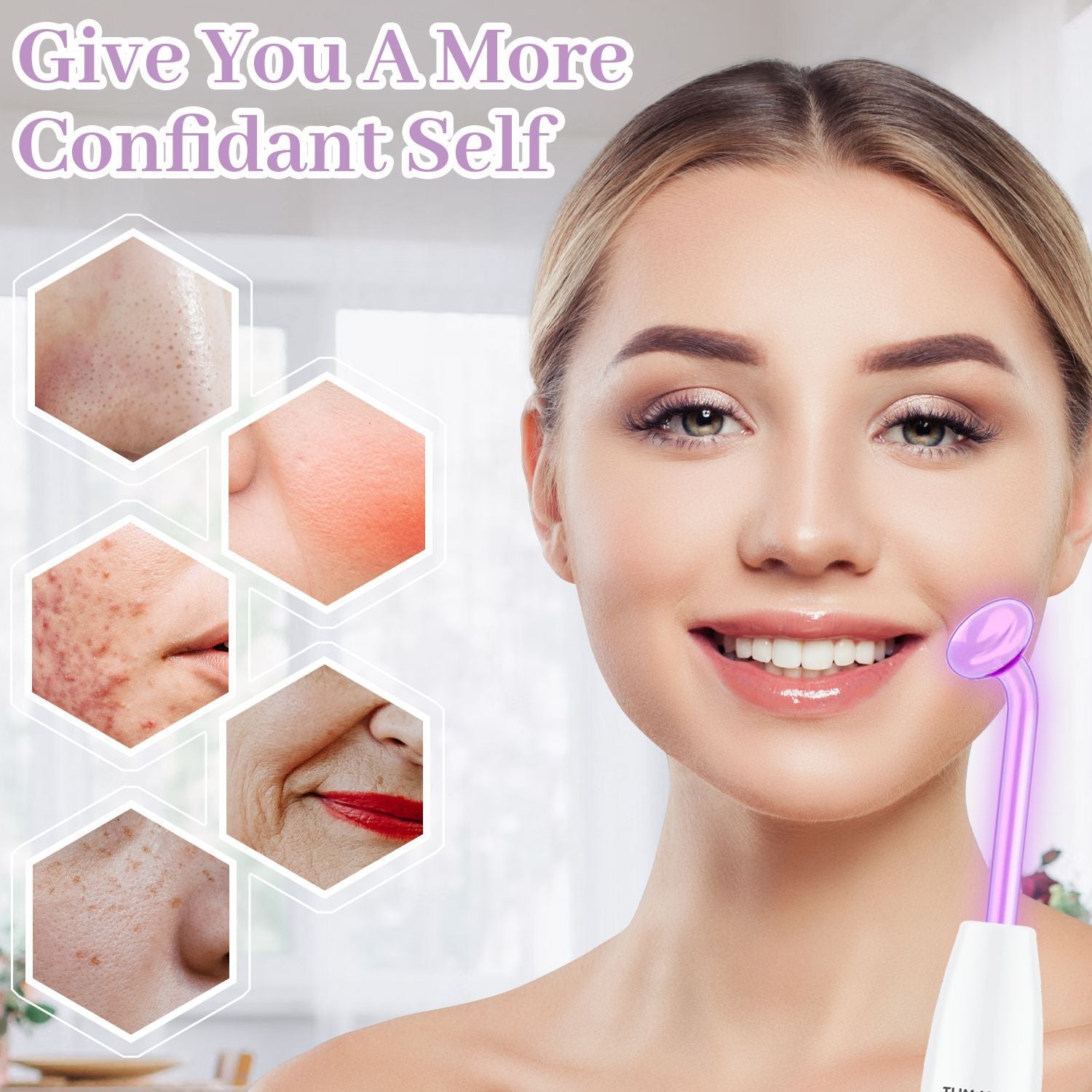 High Wave Electrotherapy Rod High Frequency Beauty Instrument Eutic Appliance