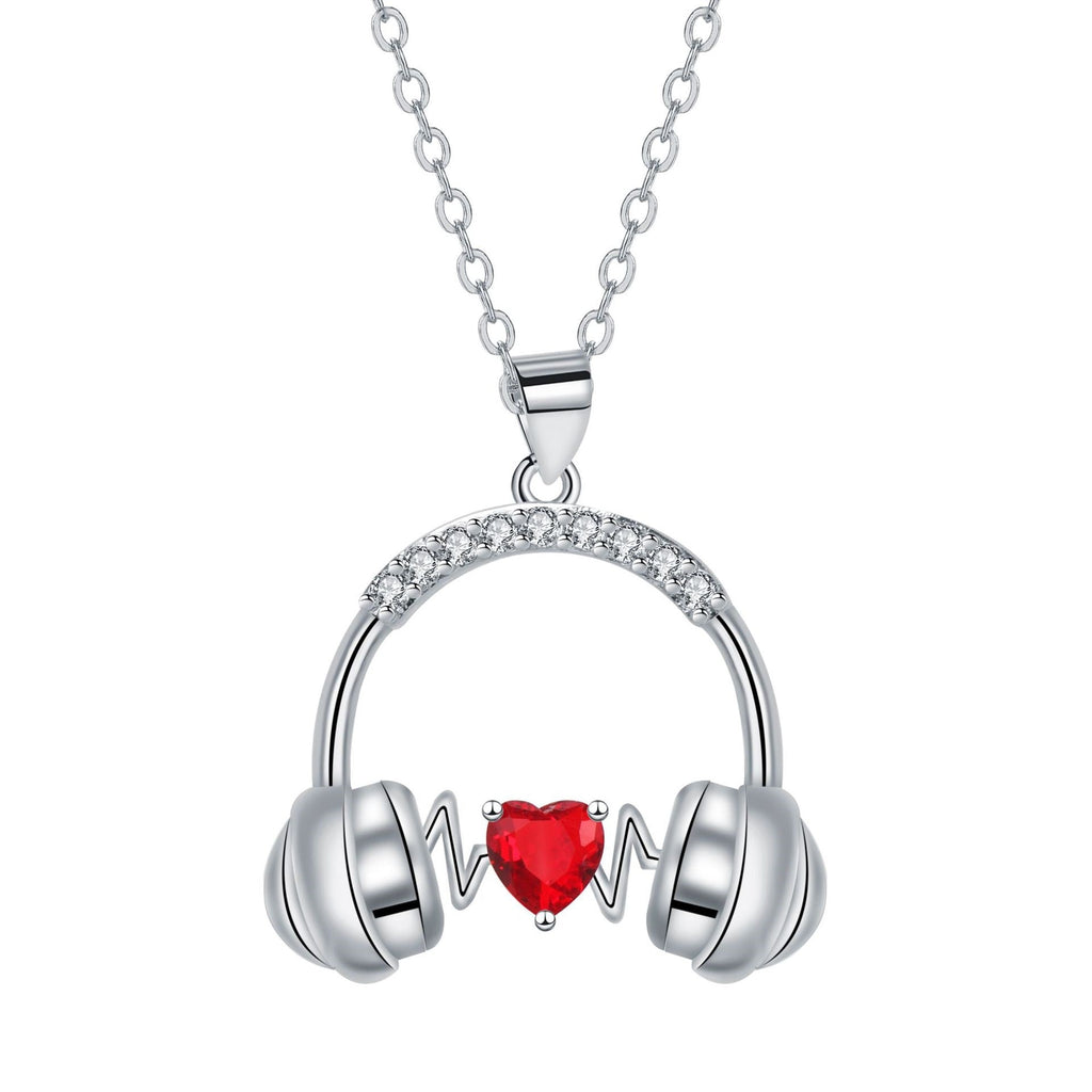 Headset Pendant Personalized Love Necklace Valentine's Day Gift