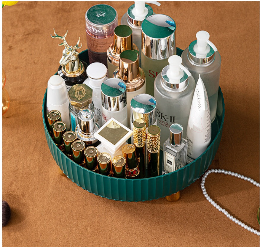 Home Light Luxury Cosmetic Storage Box Can Be Rotated