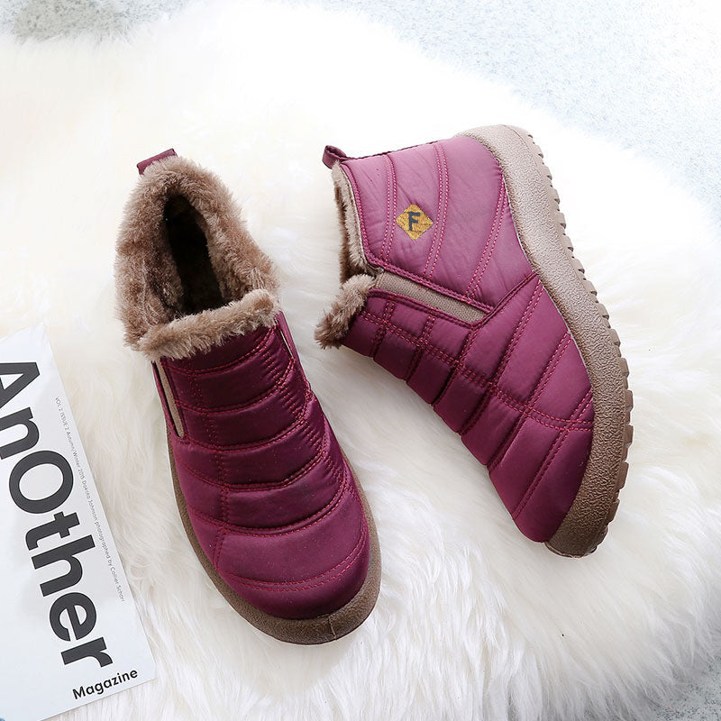 Winter Men's Cotton Shoes High-top Warm Fleece-lined