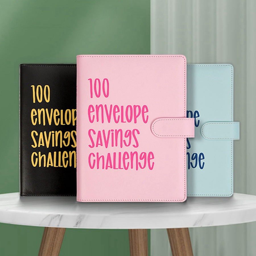 100 Envelope Savings Challenge Couple Notebook