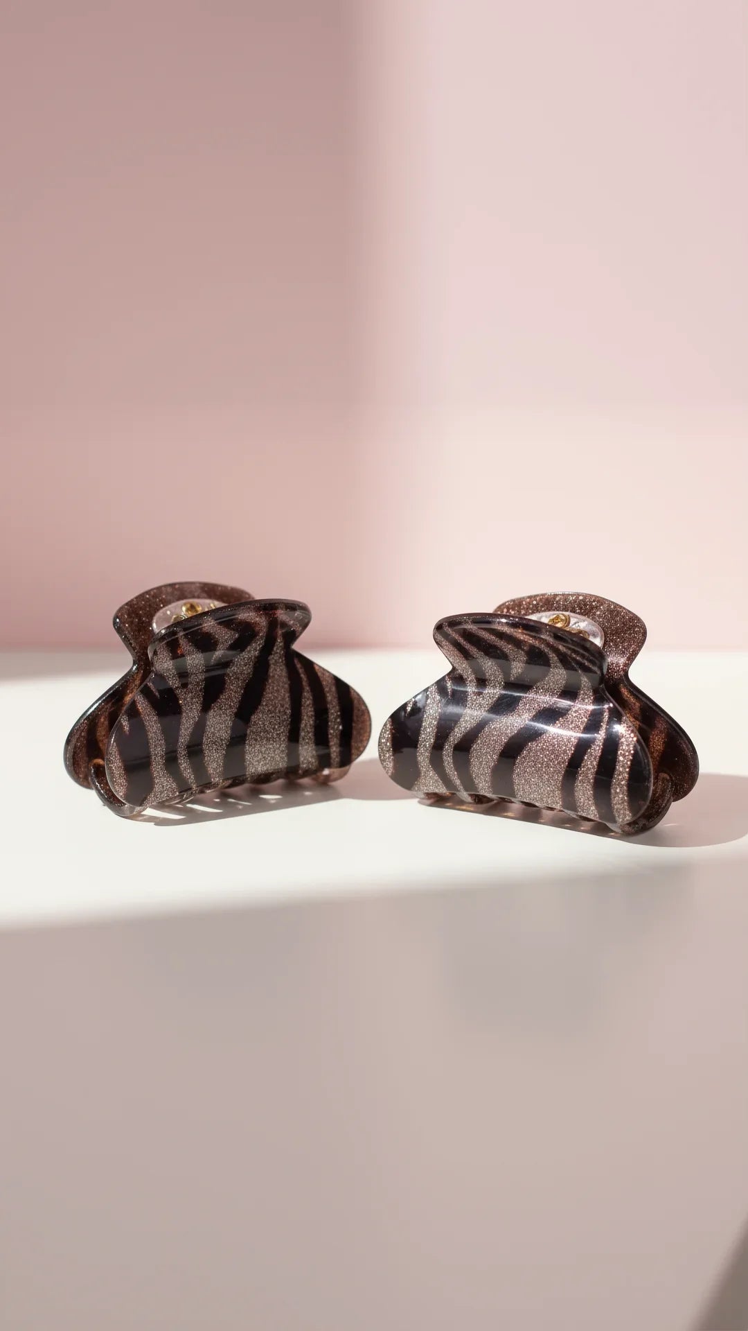 Glossy Mini Hair Clamps Pack of 12