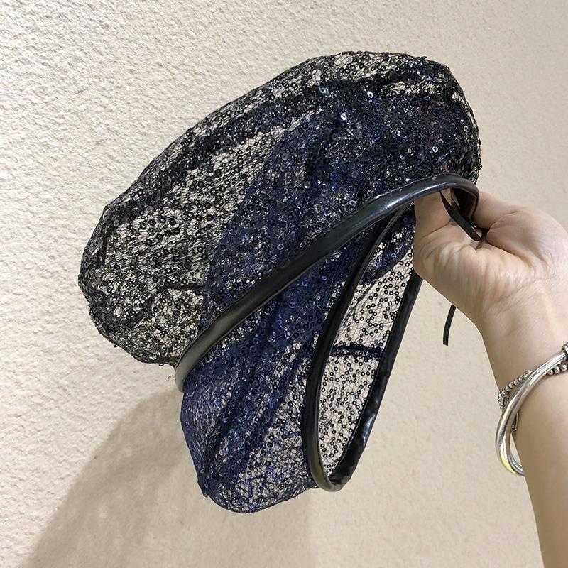 Mesh Hat Cover Gray Hair Lace Pile Heap Cap Thin Spring Women's Big Head Circumference