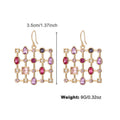 Fashion Colorful Rhinestone Special-shaped Earrings