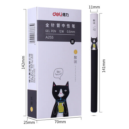 Black Gel Pen Full Needle Tube Water Pen Signature Pen Gel Pen